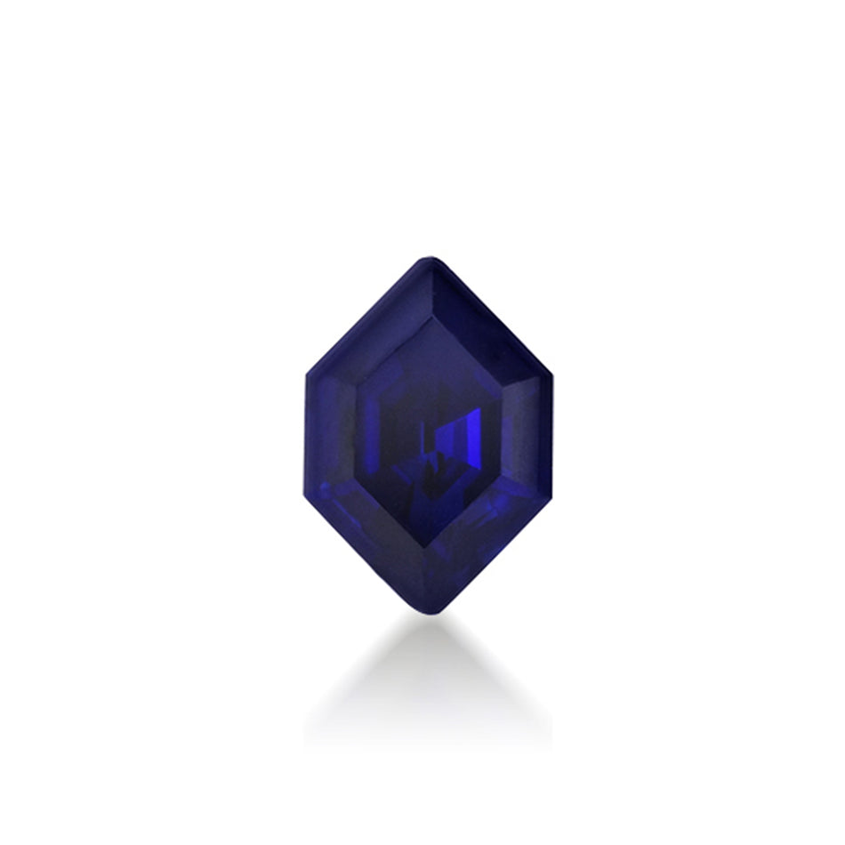 Hex Shape Lab Grown Sapphire - 10 x 7mm