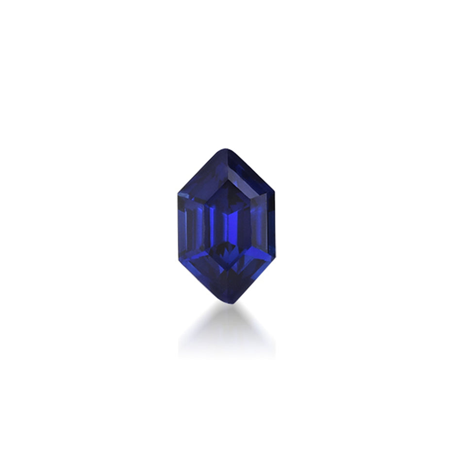 Hex Shape Lab Grown Sapphire - 8 x 5mm