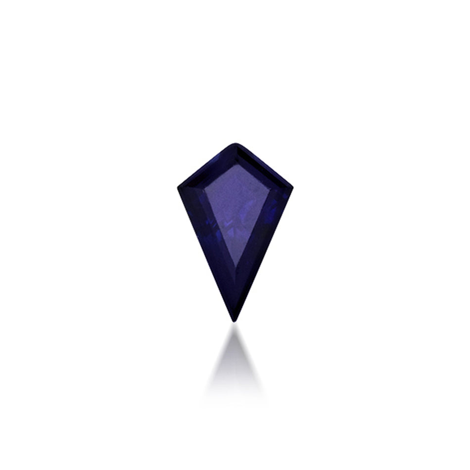 Kite Shape Lab Grown Sapphire - 9 x 6mm