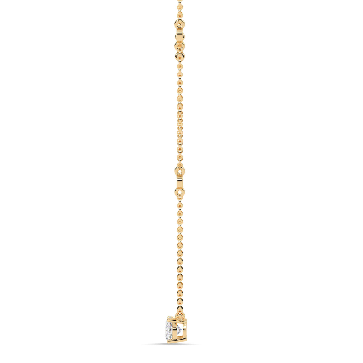 1.30cttw Lab-Grown Oval Diamond Station Necklace