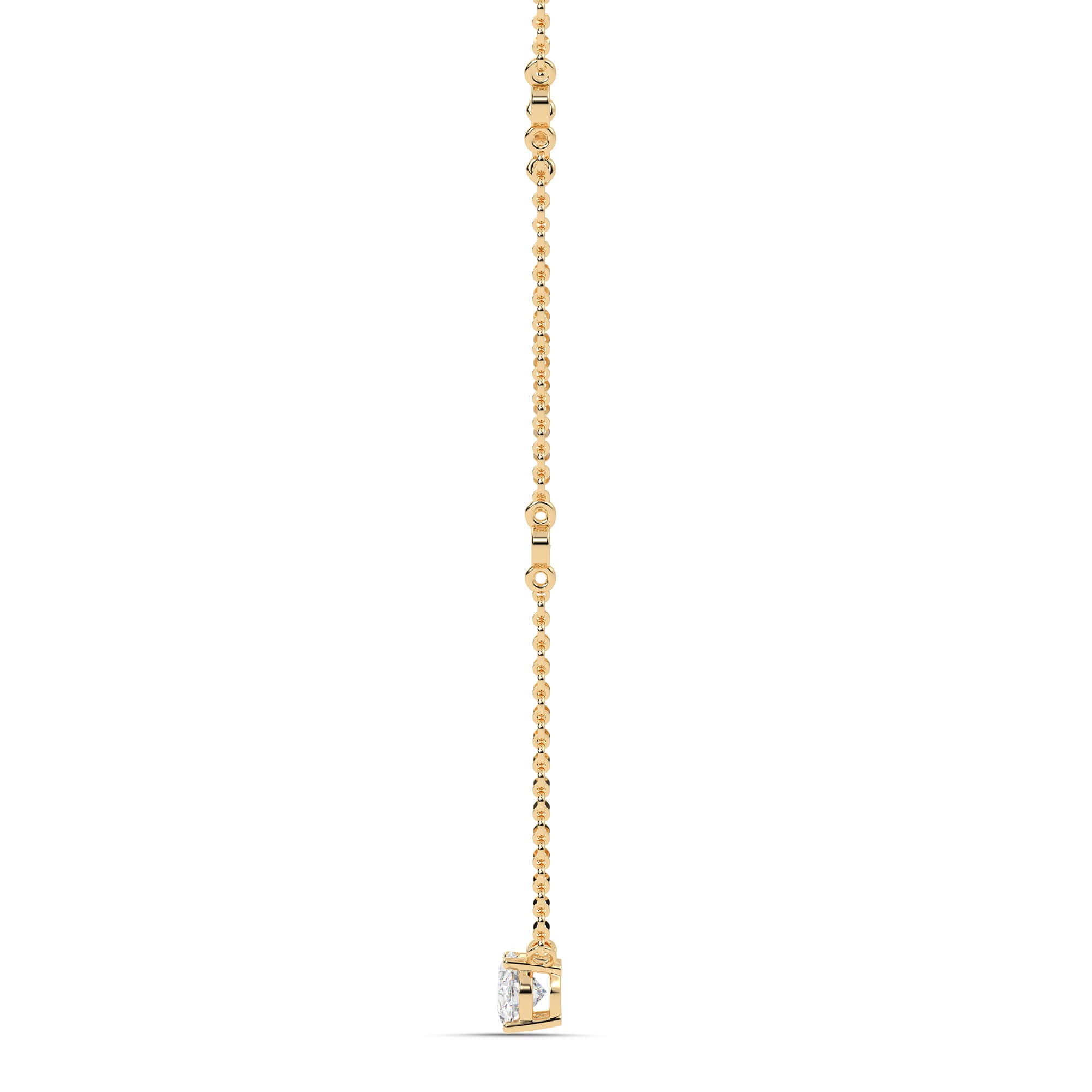 1.30cttw Lab-Grown Oval Diamond Station Necklace