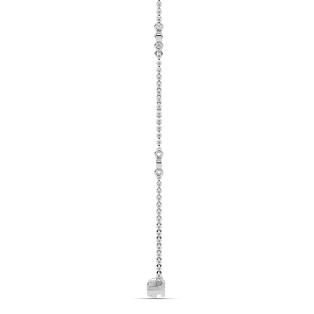 1.10cttw Lab-Grown Marquise & Round Diamond Station Necklace