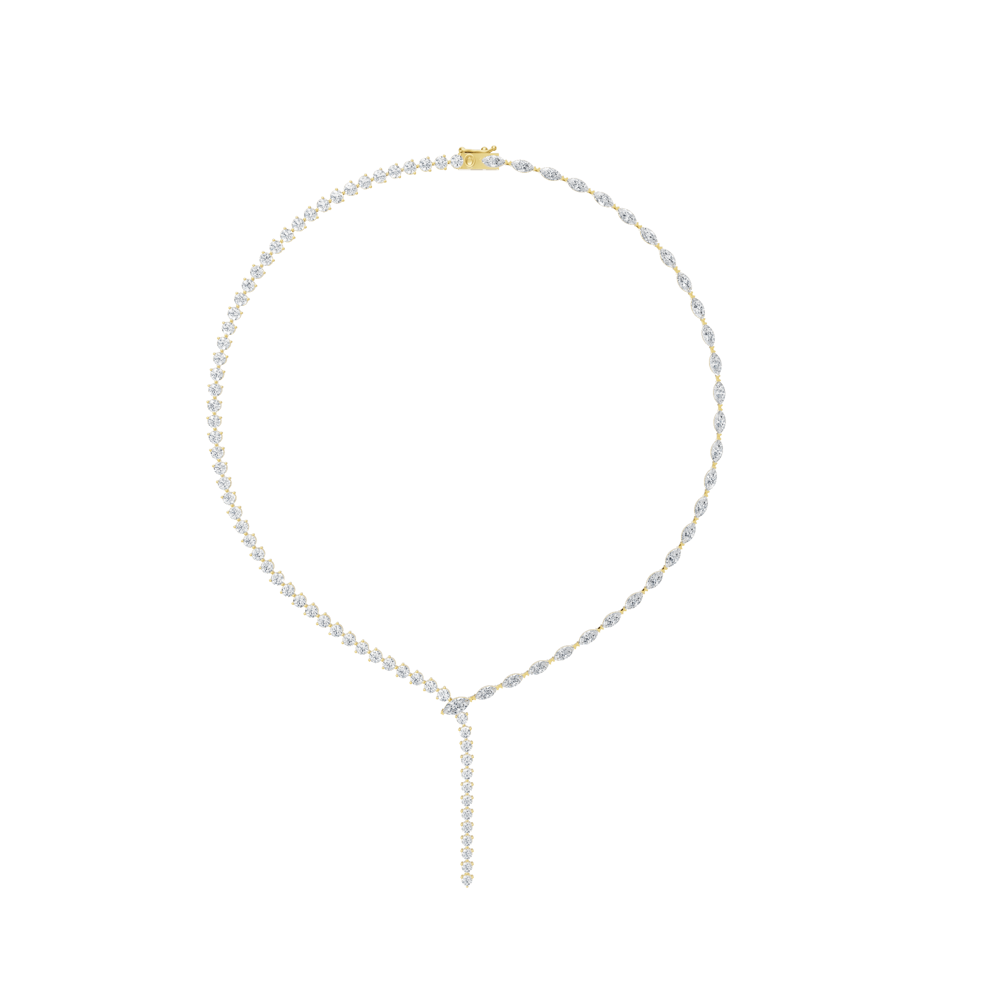 3.15cttw Lab-Grown Marquise Diamond Y-Necklace
