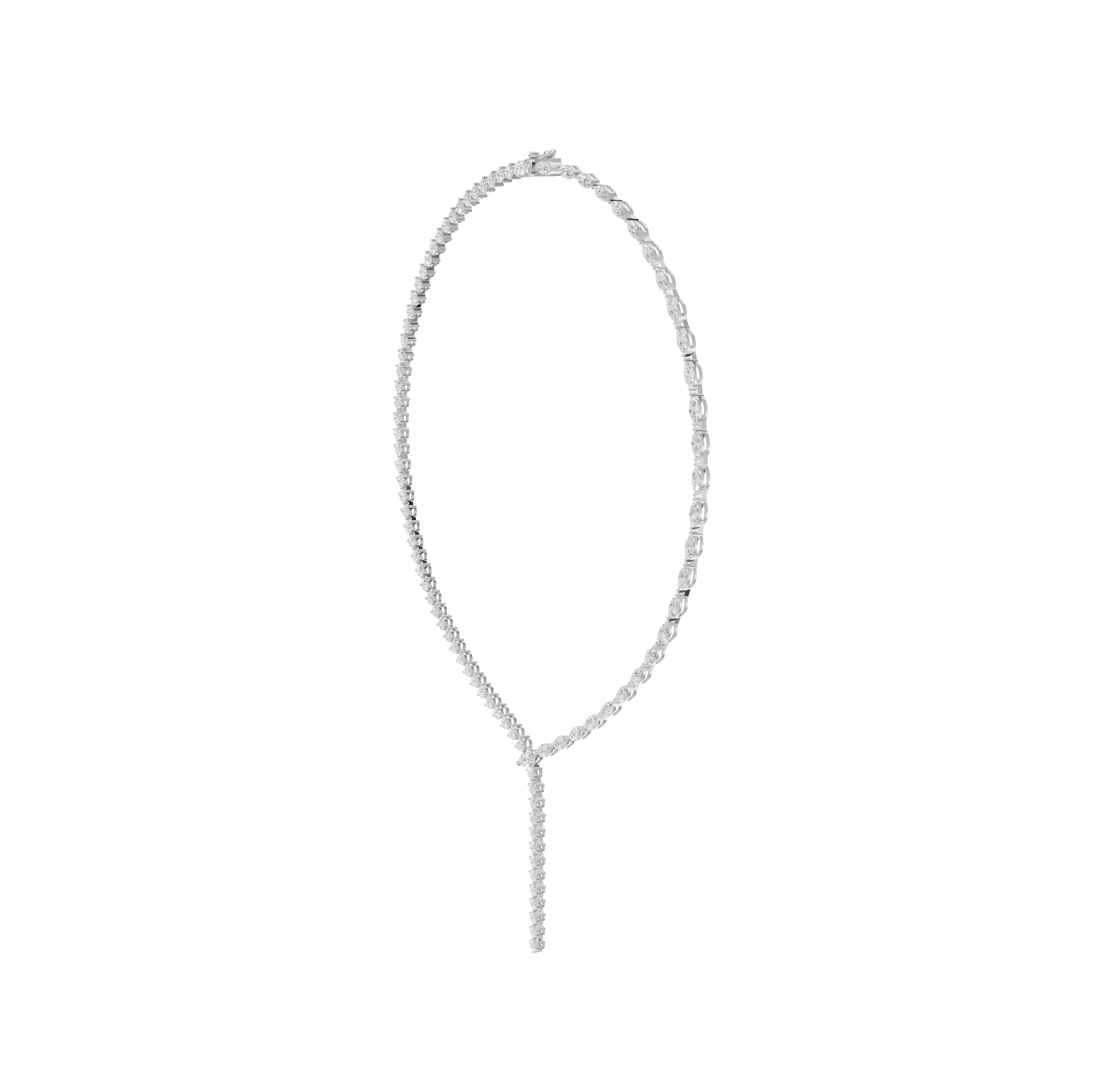 3.15cttw Lab-Grown Marquise Diamond Y-Necklace