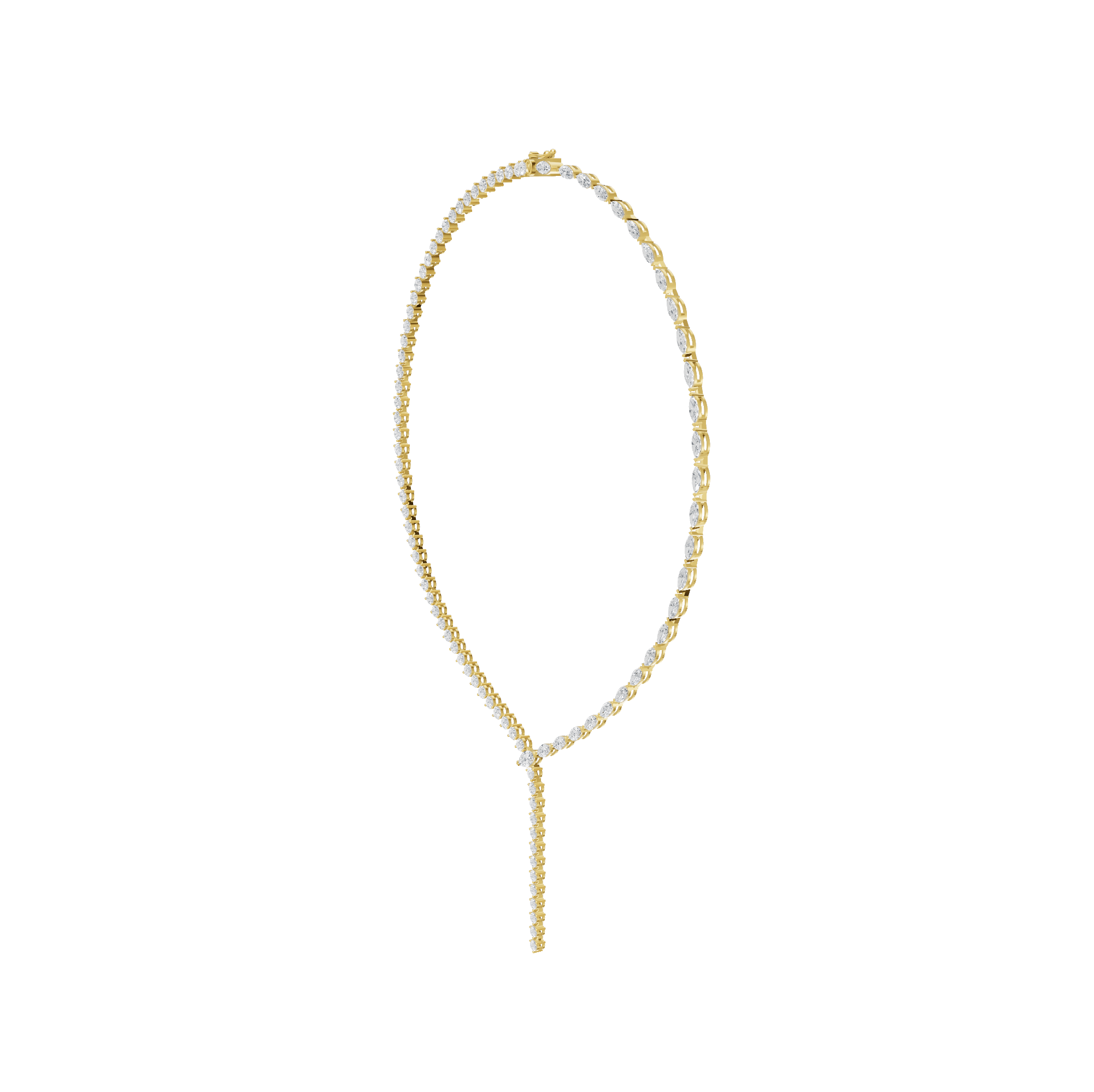 3.15cttw Lab-Grown Marquise Diamond Y-Necklace