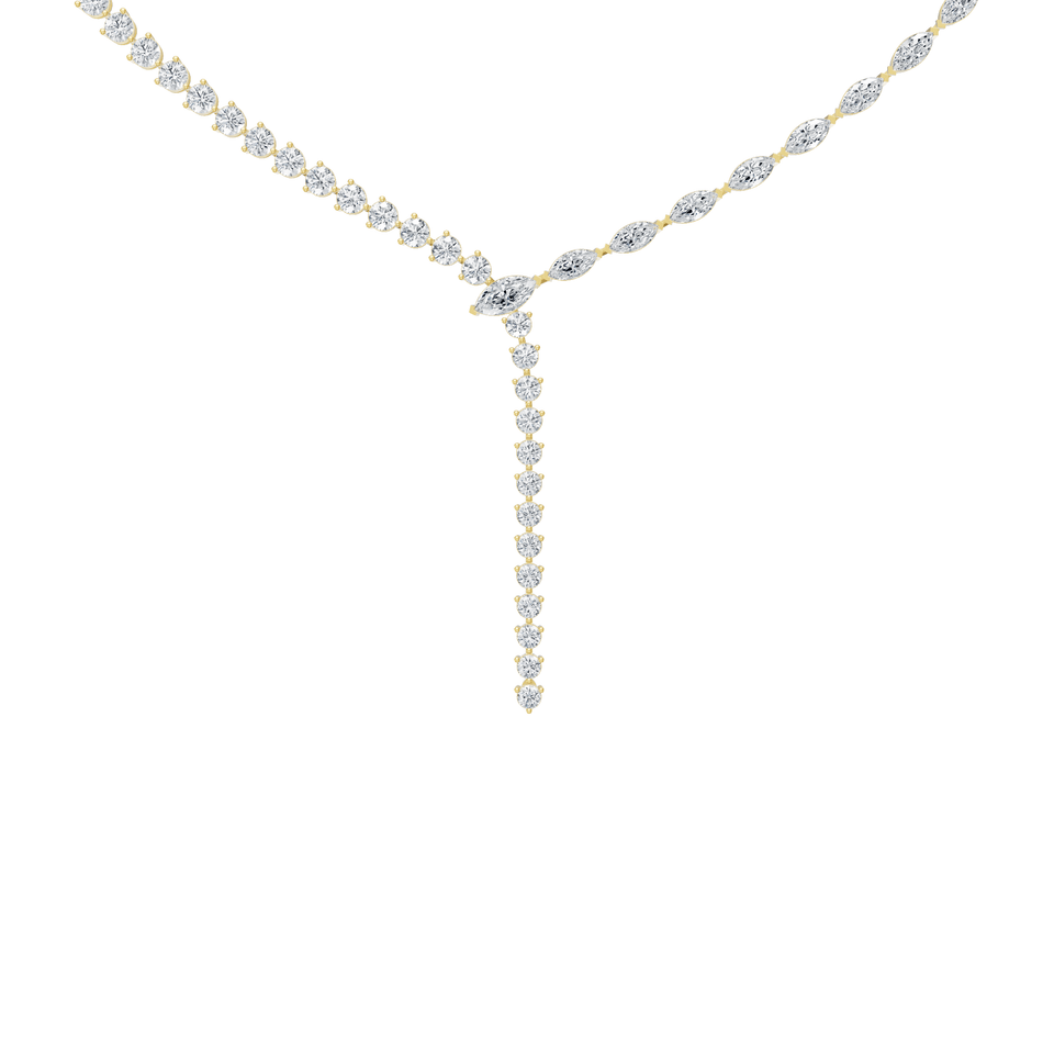 3.15cttw Lab-Grown Marquise Diamond Y-Necklace