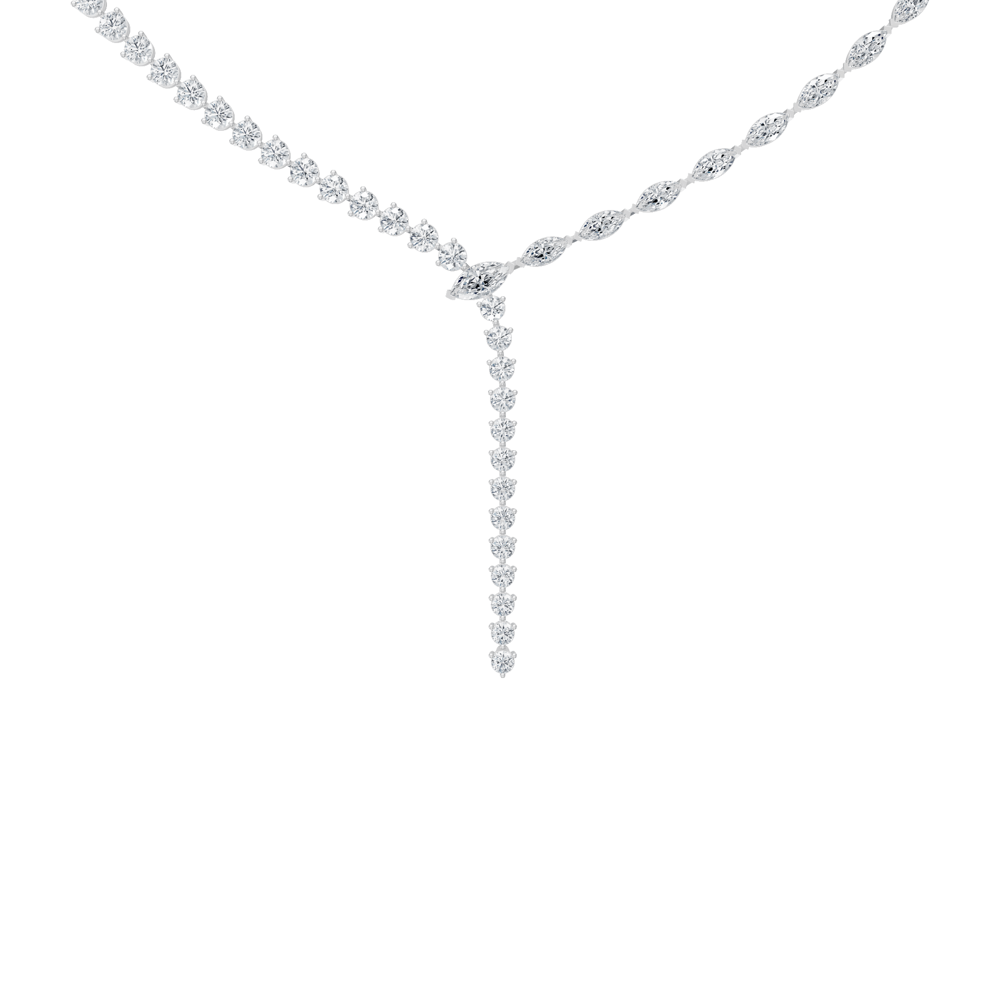 3.15cttw Lab-Grown Marquise Diamond Y-Necklace