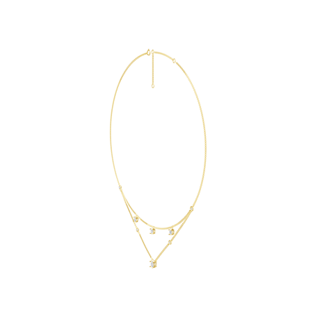 1.35cttw Lab-Grown Oval & Round Diamond Double-Strand Necklace