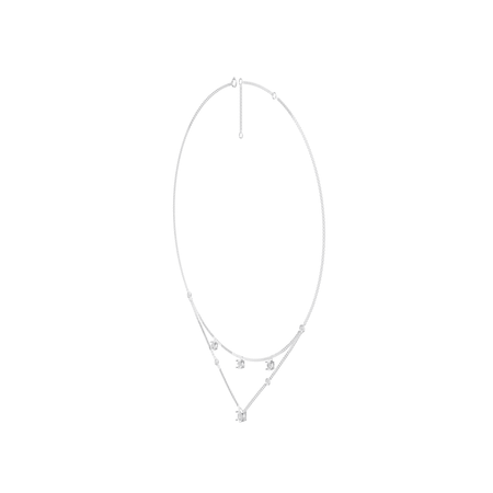 1.35cttw Lab-Grown Oval & Round Diamond Double-Strand Necklace