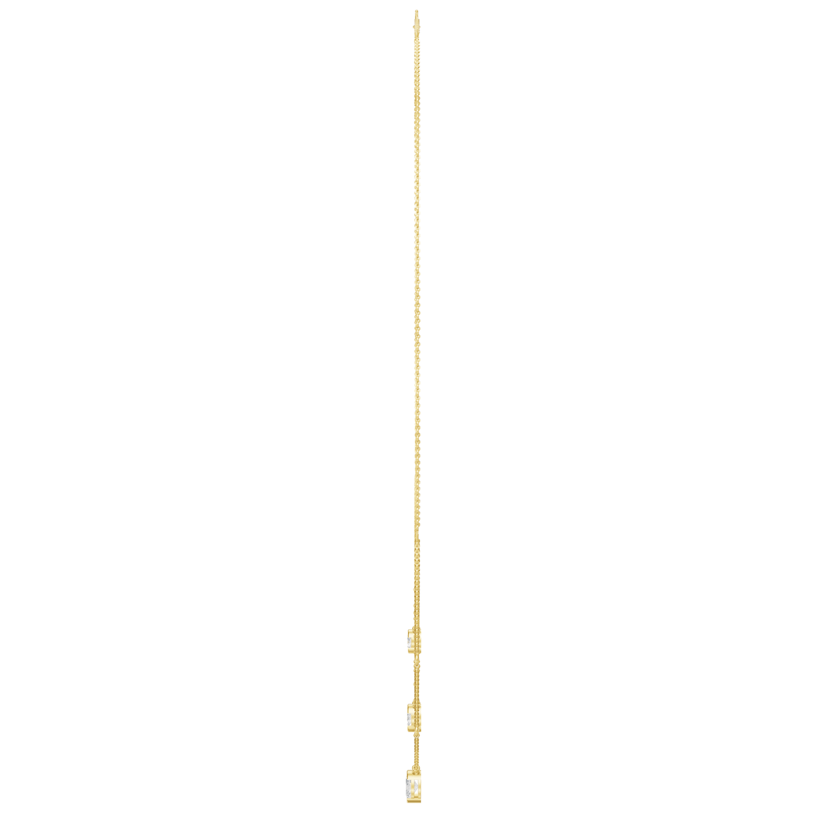 2.00cttw Lab-Grown Oval & Round Diamond Multi-Strand Necklace