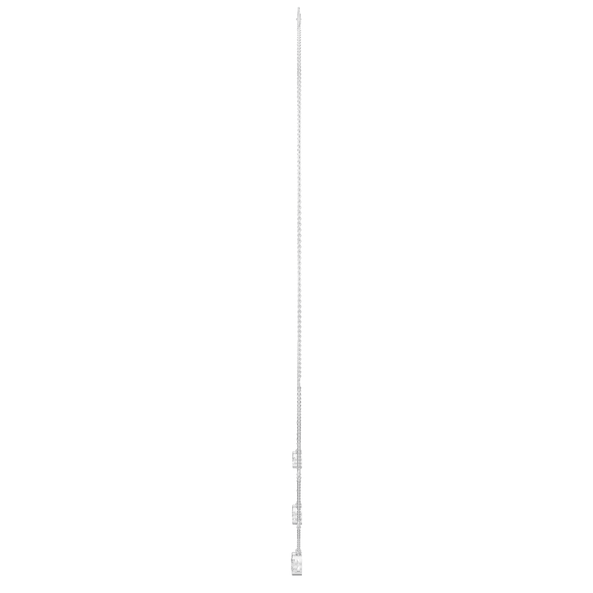2.00cttw Lab-Grown Oval & Round Diamond Multi-Strand Necklace