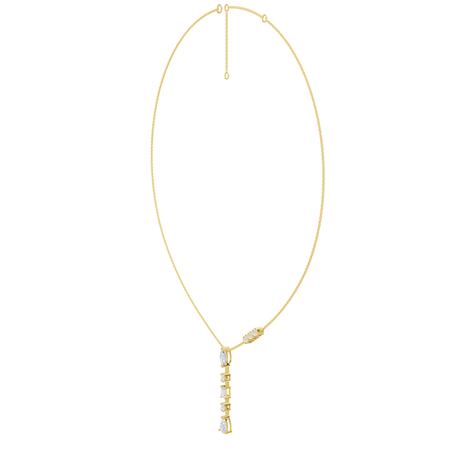 1.80cttw Mixed-Shape Diamond Lariat Drop Necklace