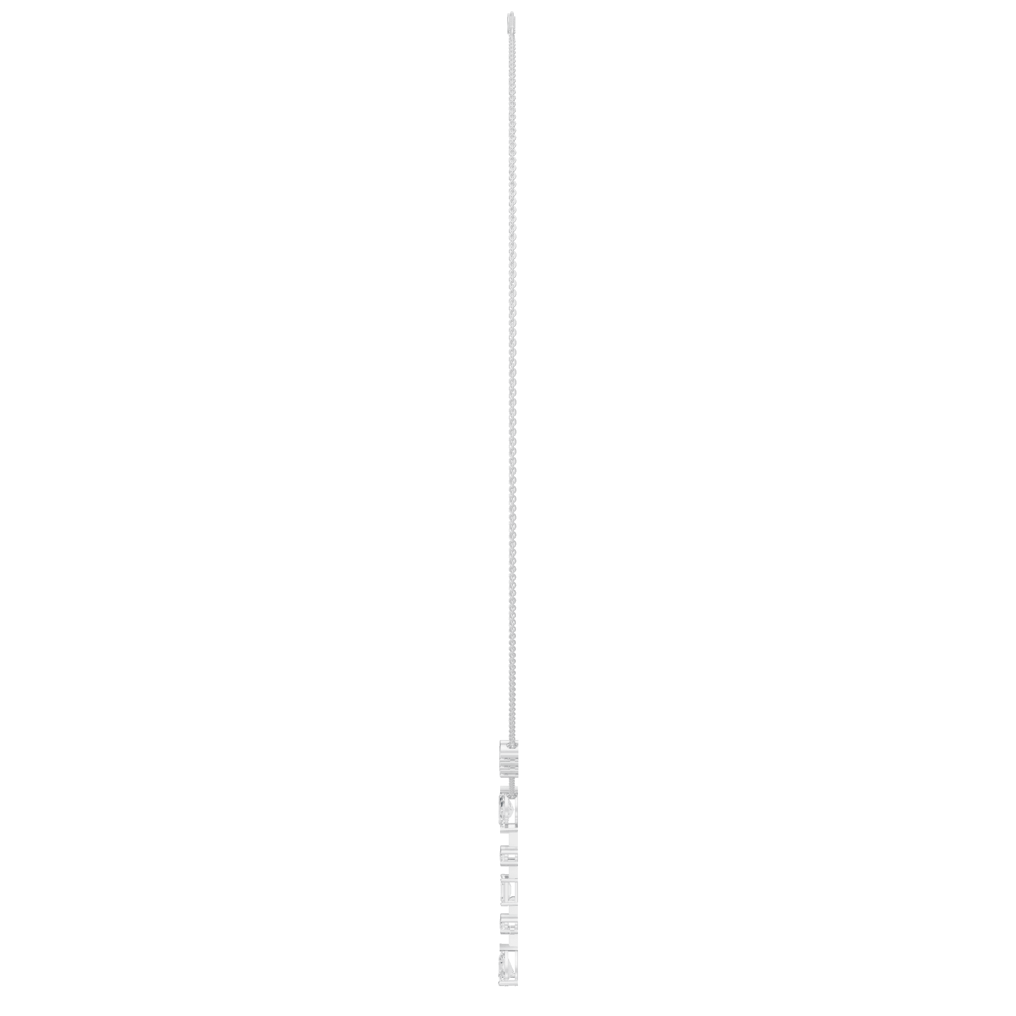 1.80cttw Mixed-Shape Diamond Lariat Drop Necklace