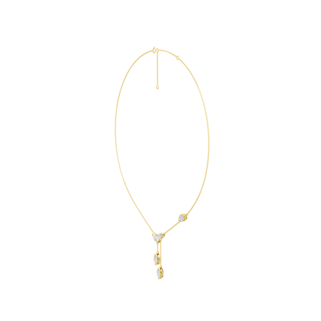 2.15cttw Lab-Grown Marquise Diamond Cascade Drop Necklace
