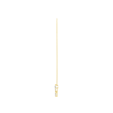 4.50cttw Lab-Grown Oval & Marquise Two-Stone Drop Pendant Necklace
