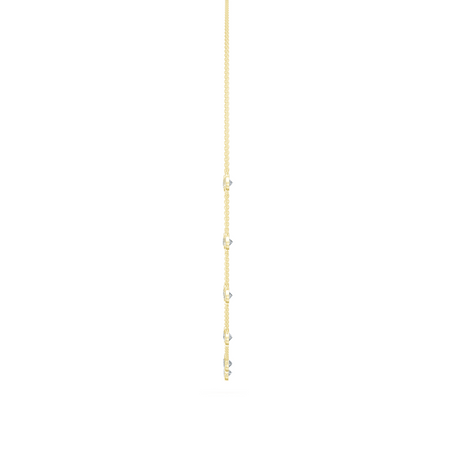 3.50cttw Lab-Grown Round Diamond Bezel Station Necklace