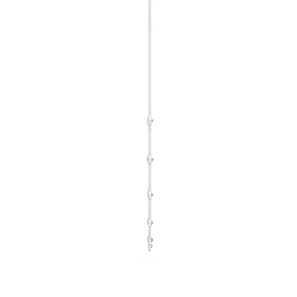 3.50cttw Lab-Grown Round Diamond Bezel Station Necklace