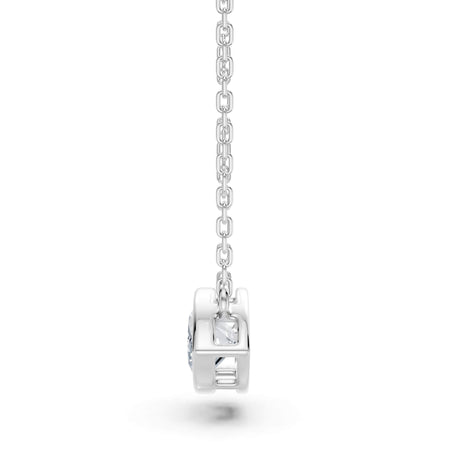 1.80ct East-West Marquise Cut Lab-Grown Diamond Bezel Solitaire Necklace
