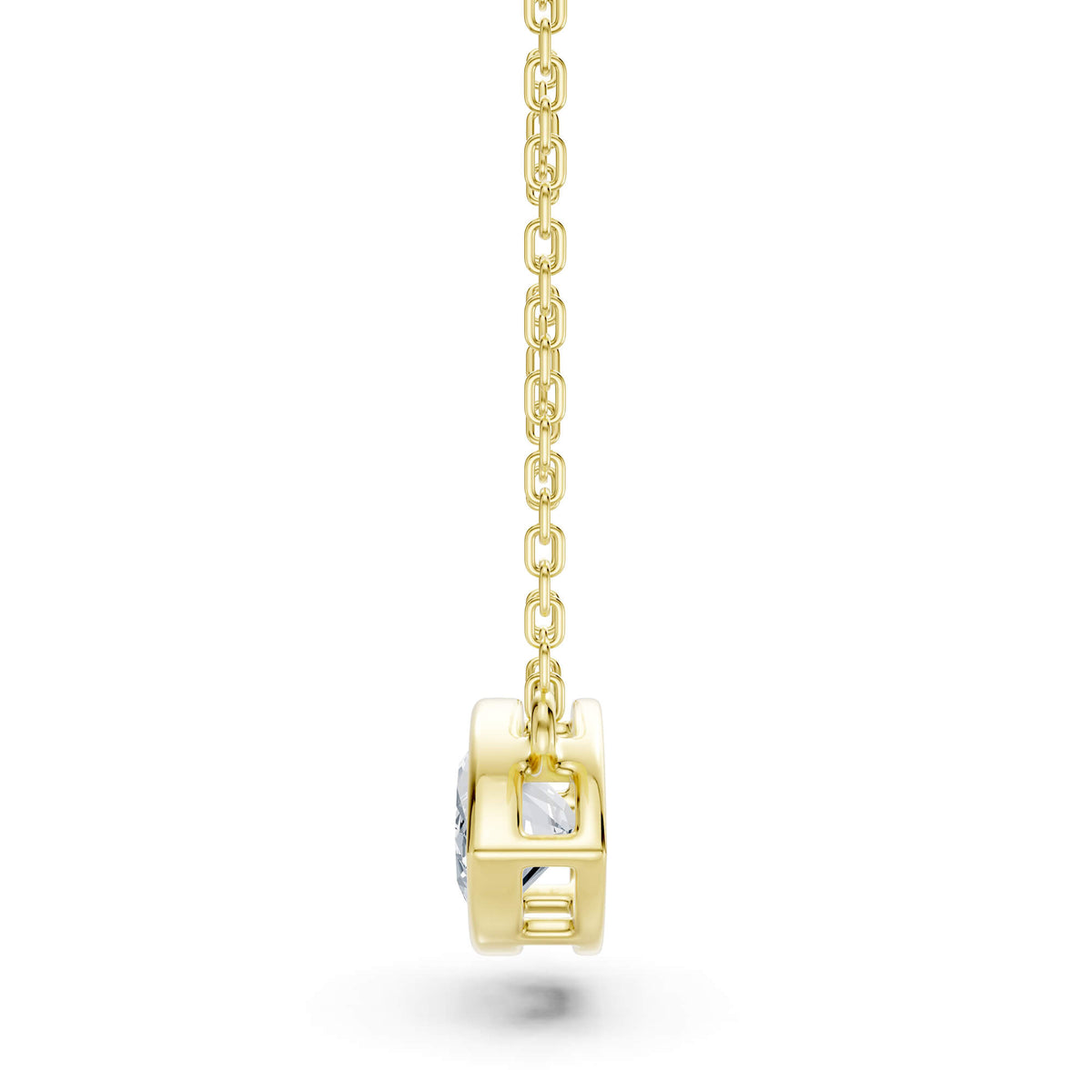 1.80ct East-West Marquise Cut Lab-Grown Diamond Bezel Solitaire Necklace