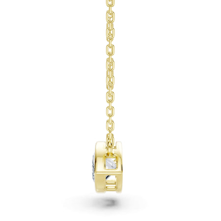 1.80ct East-West Marquise Cut Lab-Grown Diamond Bezel Solitaire Necklace