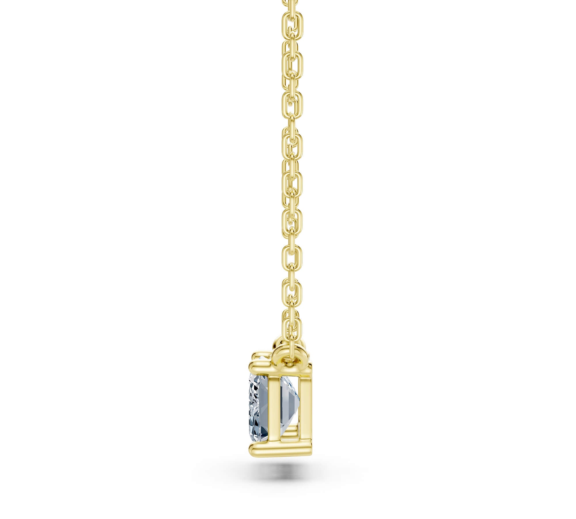 2.00ct East-West Emerald Cut Lab-Grown Diamond Solitaire Necklace