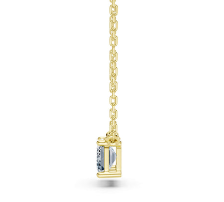 2.00ct East-West Emerald Cut Lab-Grown Diamond Solitaire Necklace