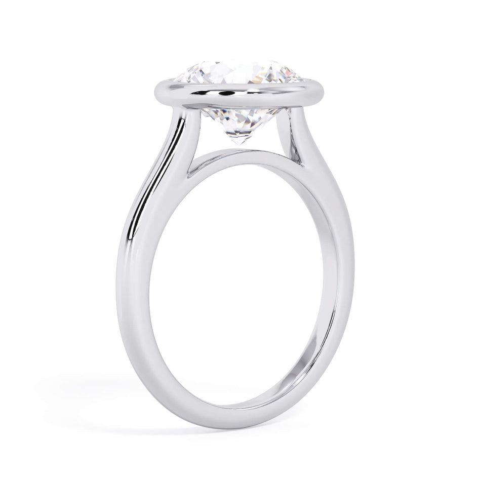 Bezel Solitaire Engagement Ring