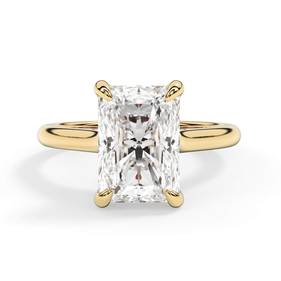 Four Prong Solitaire Engagement Ring Setting