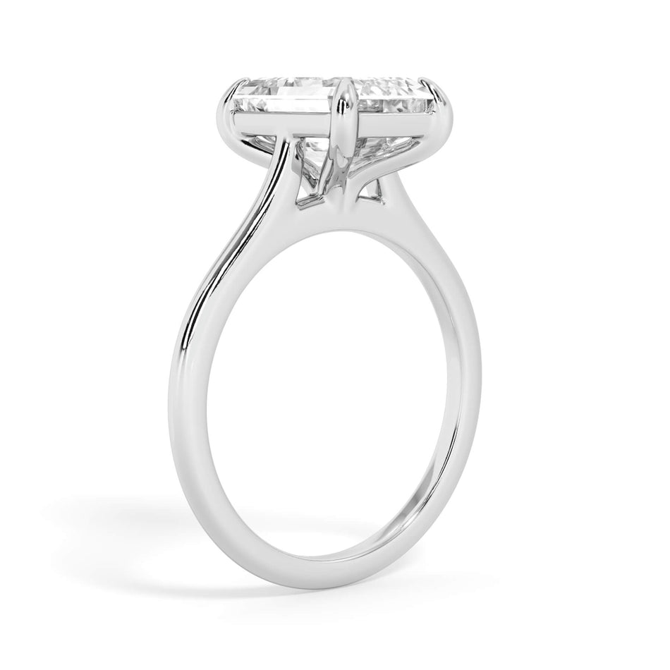 Thin Solitaire Engagement Ring 1.5mm Wide