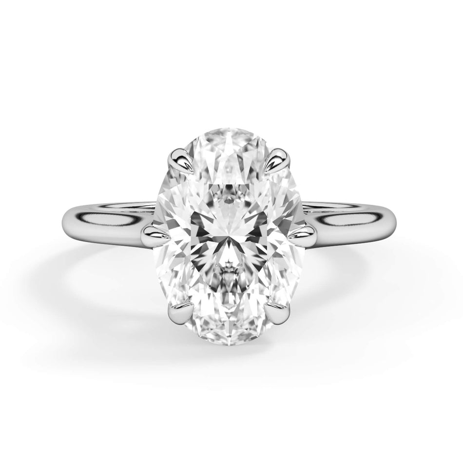 Petal Basket Solitaire Engagement Ring Setting