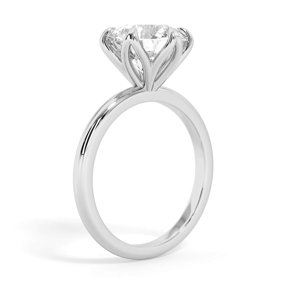 Tulip Solitaire Engagement Ring Setting