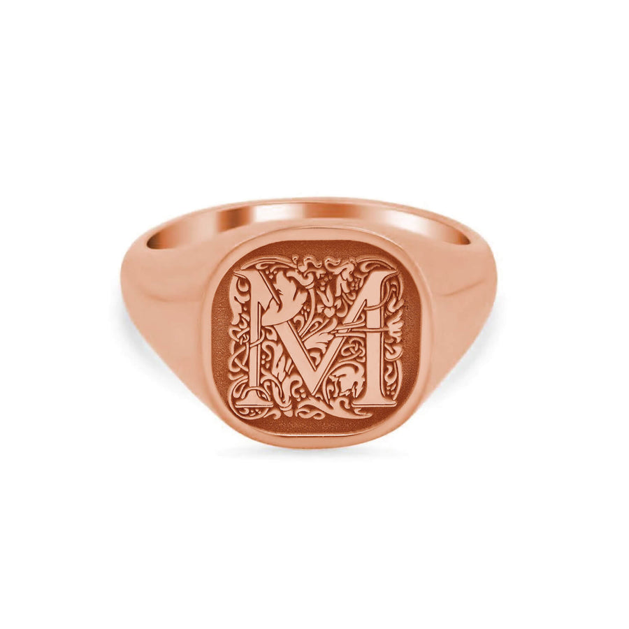 Square Monogram Ring 