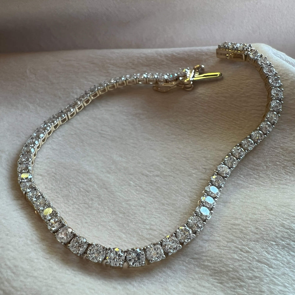 Lab Grown Diamond Tennis Bracelet - 7"