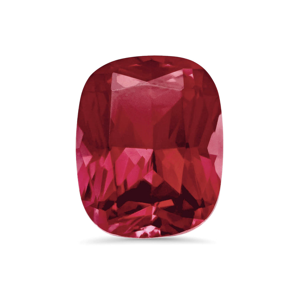 Antique Cushion Lab Created Ruby