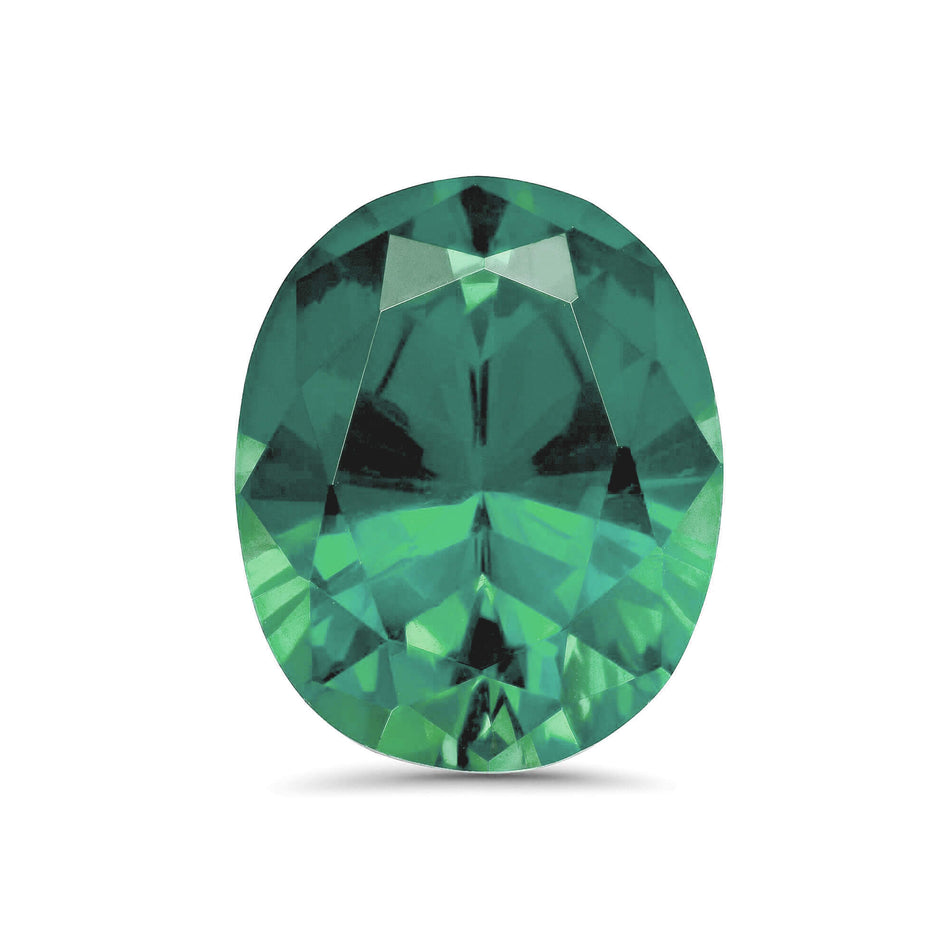 Oval Lab Created Emerald