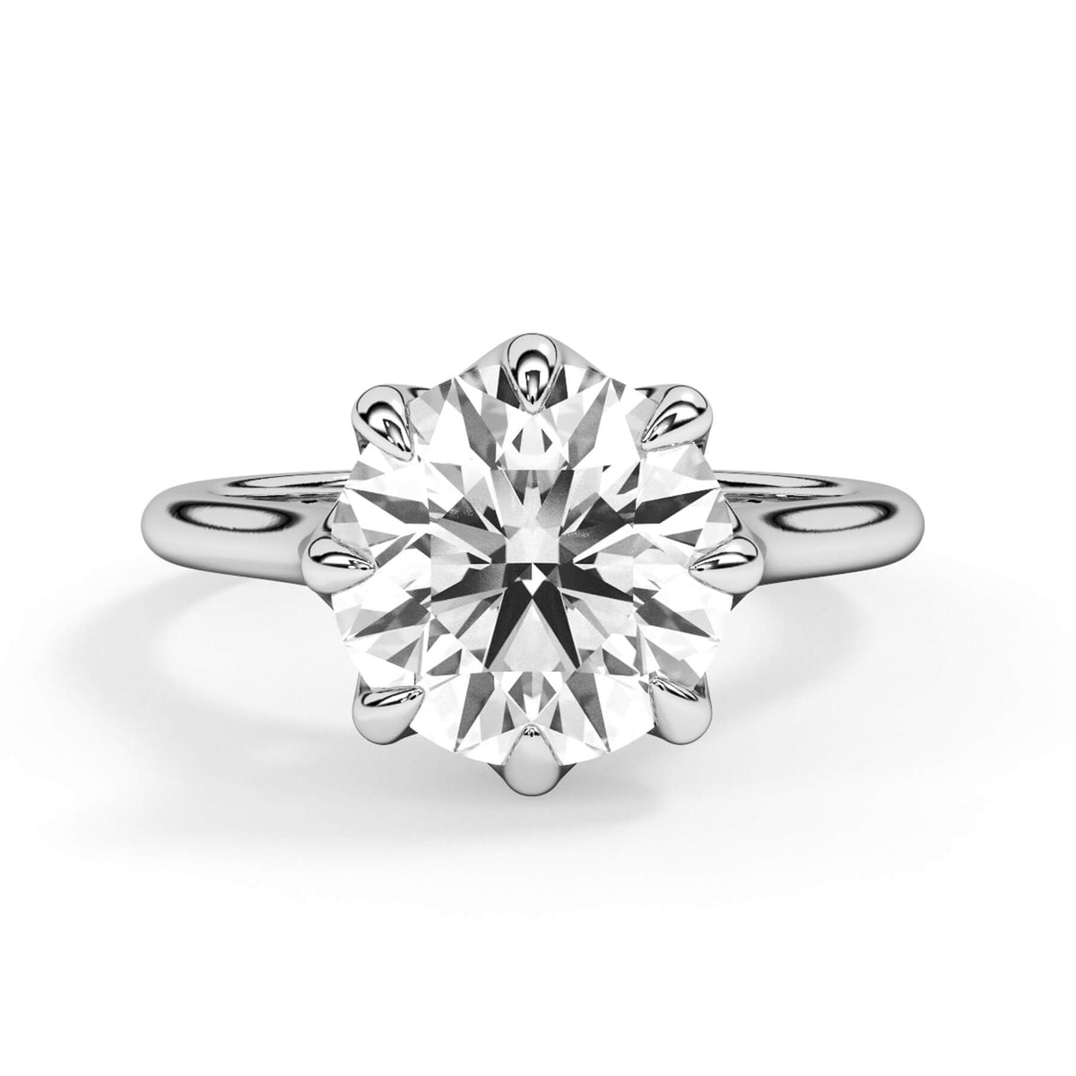 Prong Round/Oval Solitaire Engagement Ring Setting