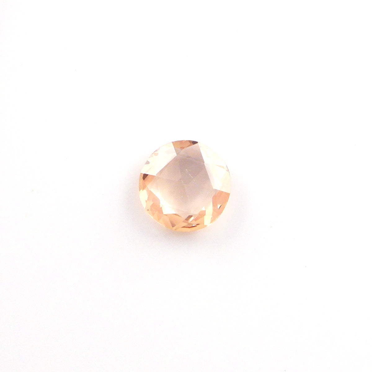 0.88ct 6.6mm Rose Cut Padparadsha Peachy Pink Sapphire