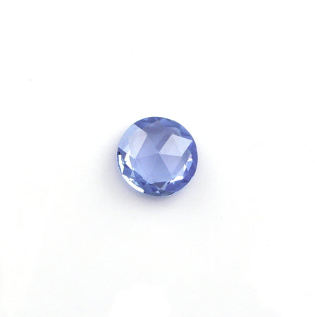 0.72ct 5.7mm Rose Cut Light Blue Sapphire