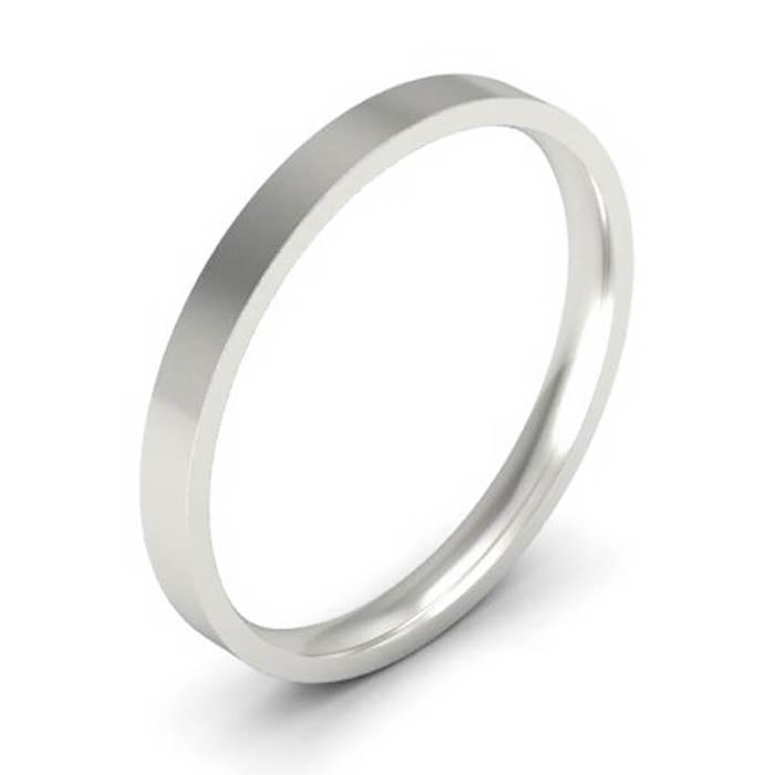 1.5 mm Flat Wedding Ring in 14k Plain Wedding Rings deBebians 