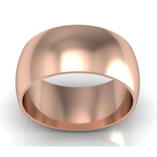 10mm Traditional Wedding Ring in 14k Gold Plain Wedding Rings deBebians 