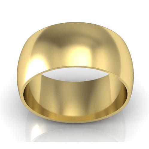 10mm Traditional Wedding Ring in 14k Gold Plain Wedding Rings deBebians 