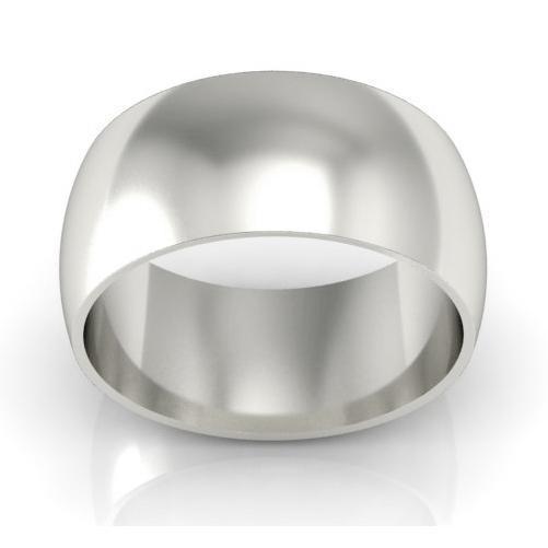 Platinum Wedding Ring Domed 10mm Platinum Wedding Rings deBebians 