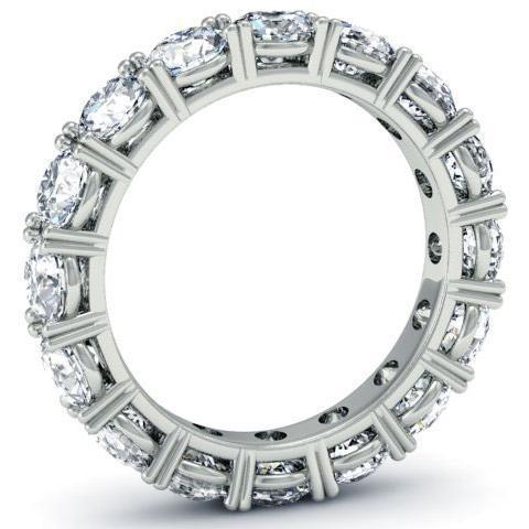 4.00cttw Round Four Prong Lab Created Diamond Eternity Band