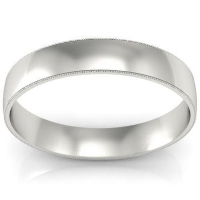 Antique Style Wedding Ring 4mm Plain Wedding Rings deBebians 