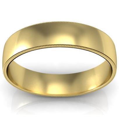 Vintage Style Wedding Ring 5mm Plain Wedding Rings deBebians 