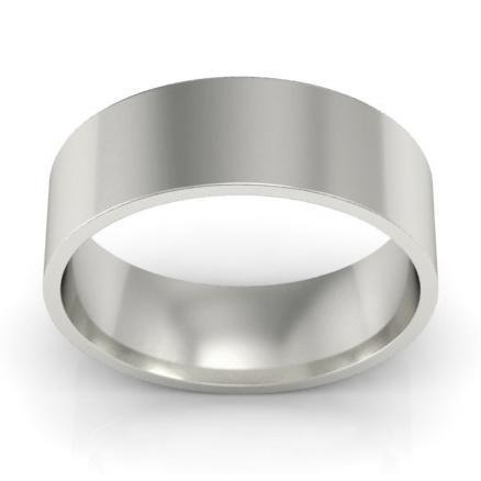 Plain Flat Ring 14kt Gold 6mm Plain Wedding Rings deBebians 