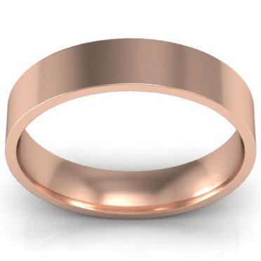 Classic 18kt Gold 4mm Wedding Ring Plain Wedding Rings deBebians 