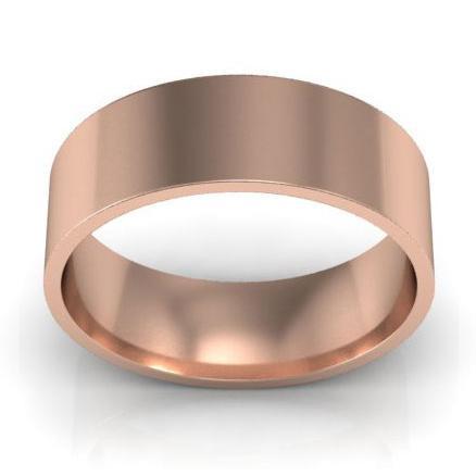 Pipe Cut Wedding Ring for Women 6mm Plain Wedding Rings deBebians 