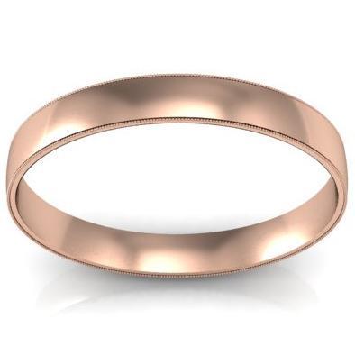 Milgrain Band for Women in 18kt Gold Plain Wedding Rings deBebians 