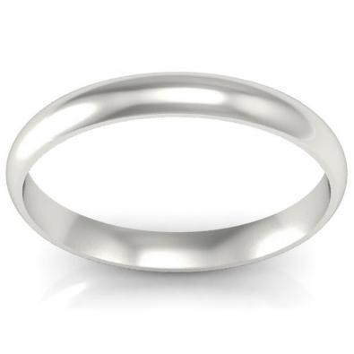 Simple Wedding Ring for Women 3mm Plain Wedding Rings deBebians 